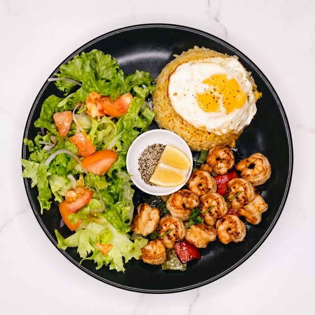 Shaken Shrimp Fried Rice (Com Chien Tom Luc Lac).