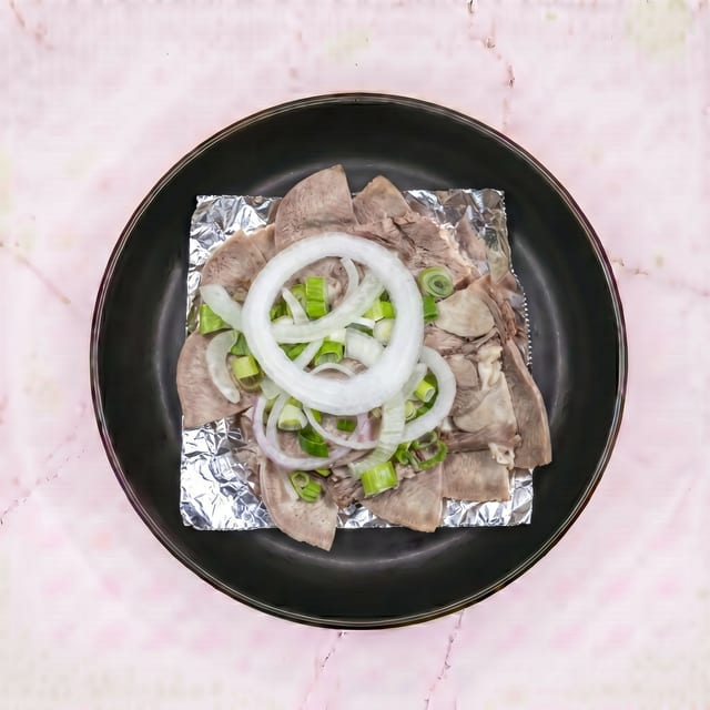 Small Plate of Cow Tongue (Dia Luoi Bo).