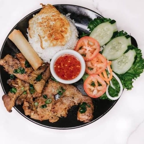 Chargrilled Pork Rice Plate (Com Thit Nuong).